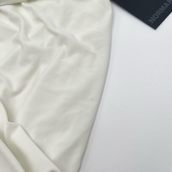 Norma Kamali | NWT Diana Dress Asymmetrical White Ruched Midi Dress L 40 - Picture 12 of 14